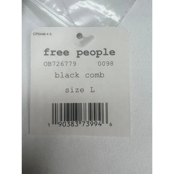 Free People Womens Dock Street Black & Red Boho Floral Ruffle Top Size Large - Picture 10 of 13